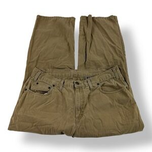 Bills Khakis 5 Pocket Cotton Jeans Khaki Men's Size 35x27 Made in USA Cut# 11729